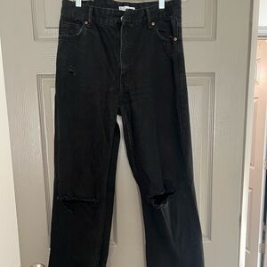 Bershka Women’s High-Waist Black Jeans